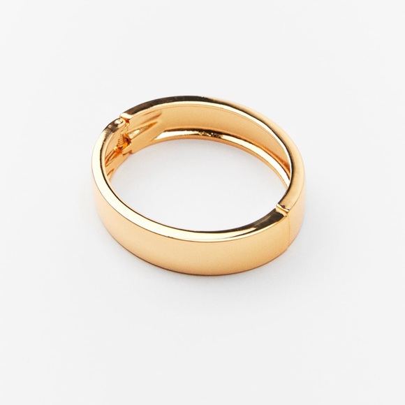 Zara - Gold Tone Pair of Rigid Bracelets - NWT - Picture 4 of 6